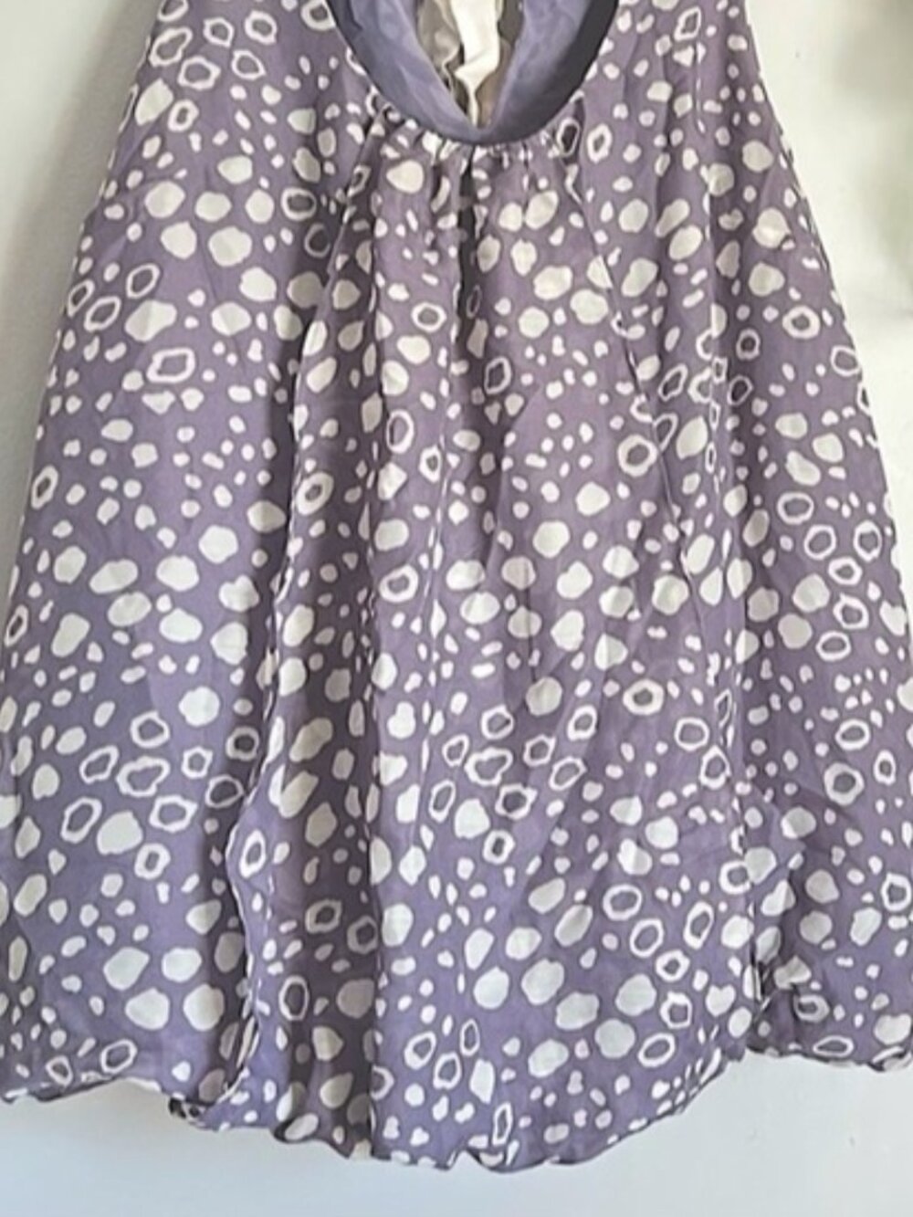 SUMMER TANK TOP SIZE SMALL PURPLE WHITE BOW TRENDING